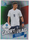 Topps Chrome 2022-23 Roberto Piccoli Rookie Italien UEFA Under21 Championship – Bild 1