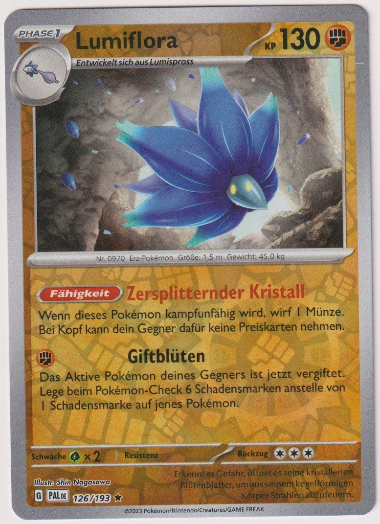 Pokemon TCG Glimmora #126/193 Rare (R) Reverse Holo Deutsch 2023 – Bild 1