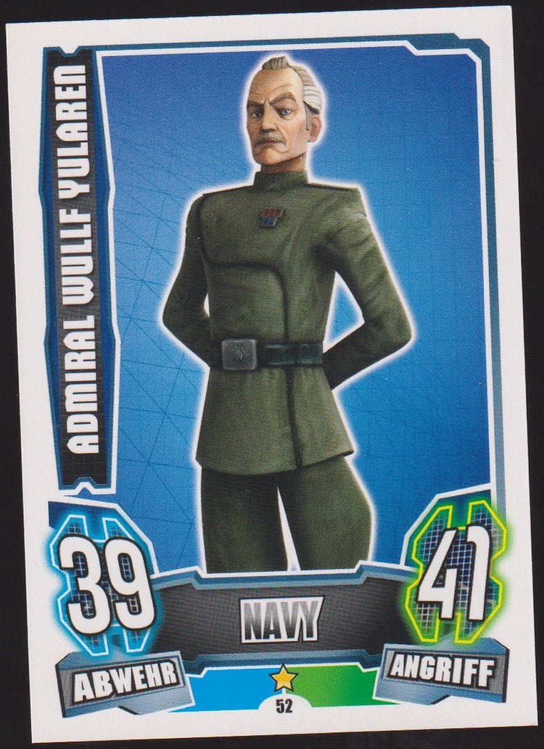 Topps Star Wars 2013 Admiral Wullf Yularen Republik TCG Rare #52 – Bild 1