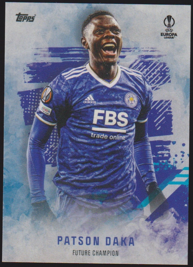 Topps 2020-21 Patson Daka Leicester City Football Club Future Champions Parallel – Bild 1