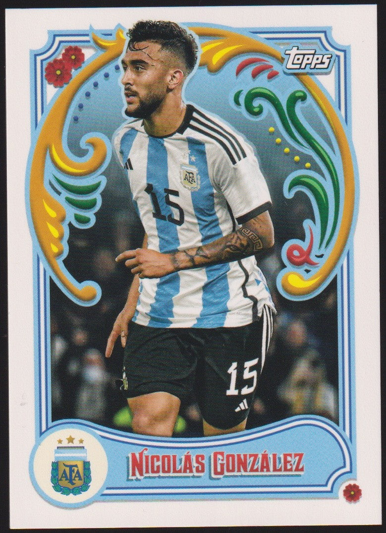 Topps 2022-23 Nicolas Gonzalez Argentina Parallel Rare Nr. 29 – Bild 1