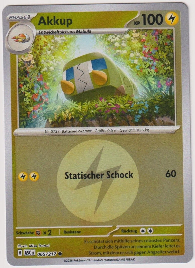 Pokemon TCG Charjabug #65/217 Common (C) Reverse Holo Deutsch 2026 – Bild 1