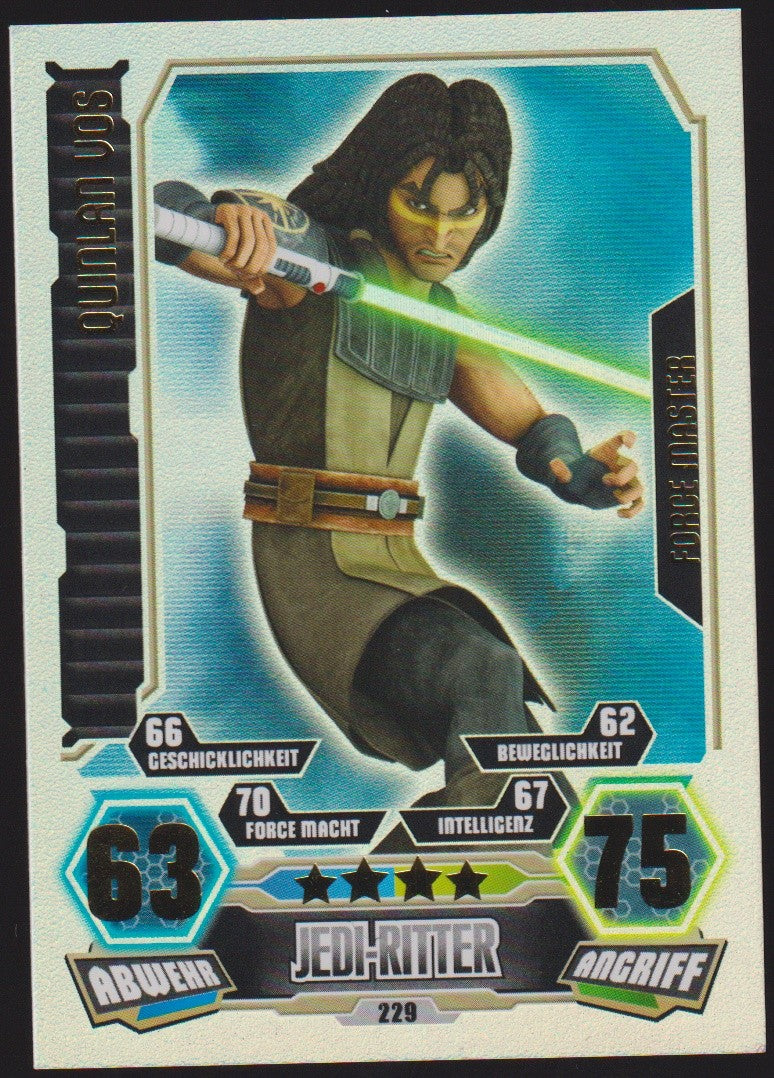 Topps Star Wars 2012 Quinlan Vos Republik Jedi-Ritter TCG Rare – Bild 1