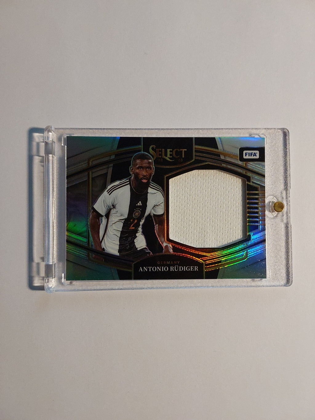 Panini Select 2022-23 Antonio Rüdiger Patch Relic Deutschland Parallel Refractor – Bild 1
