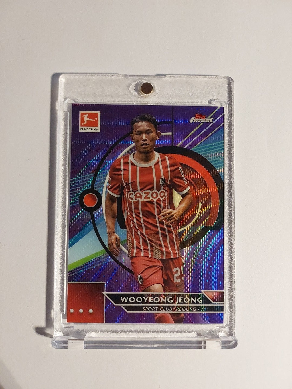 Topps Finest Bundesliga 2022-23 Wooyeong Jeong Freiburg Parallel 233/250 Rare – Bild 1