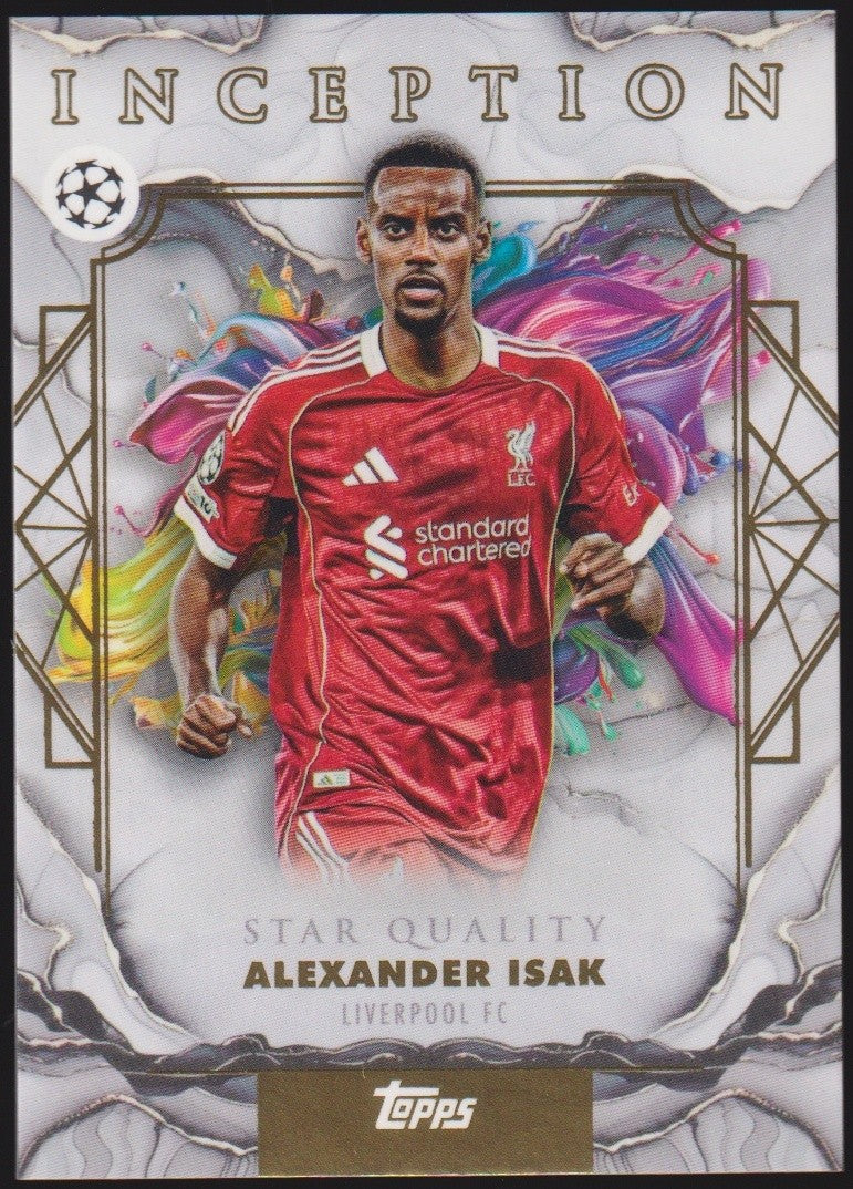 Topps Inception 2025-26 Alexander Isak Liverpool FC Star Quality Parallel Rare – Bild 1