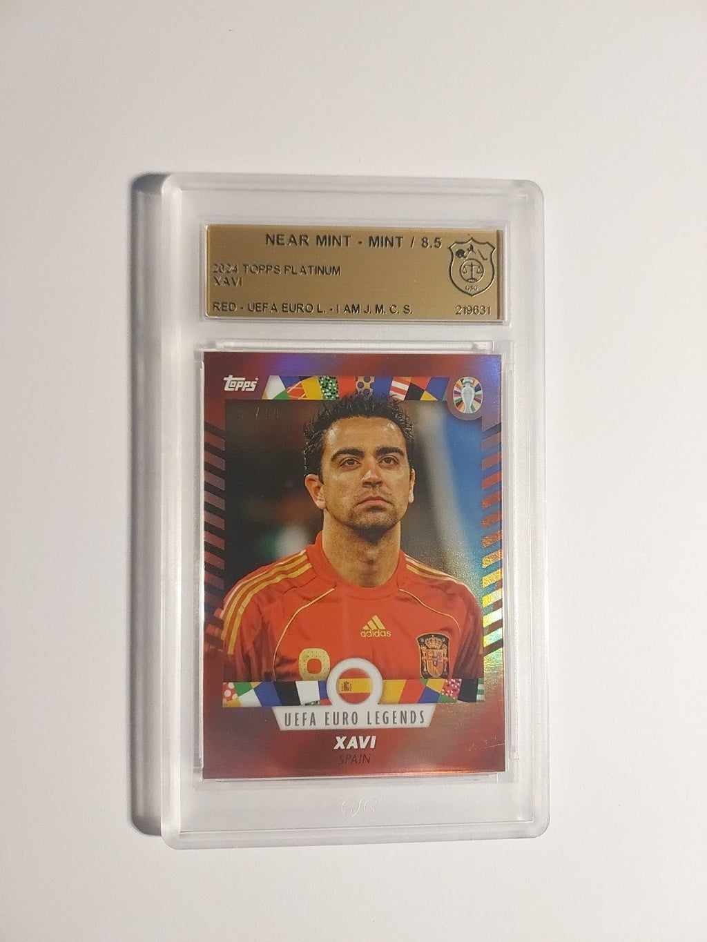 Topps Platinum 2023-24 Xavi Hernandez Spanien Barcelona Parallel 7/10 GSG 8.5 – Bild 1