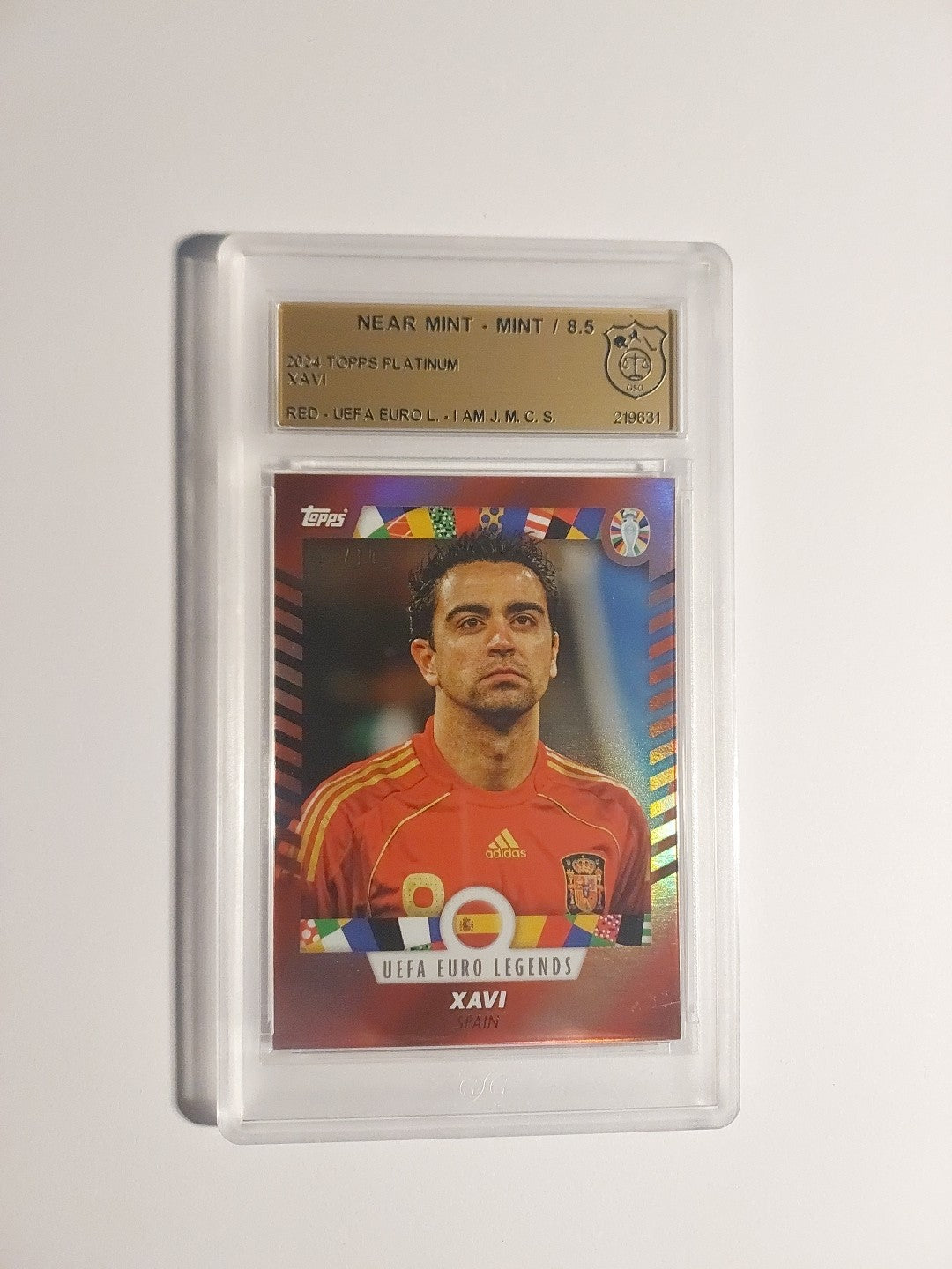Topps Platinum 2023-24 Xavi Hernandez Spanien Barcelona Parallel 7/10 GSG 8.5 – Bild 1