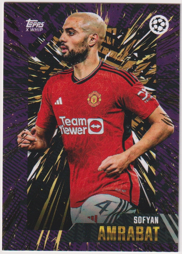 Topps Champions League 2022-23 Sofyan Amrabat Manchester United x Whip Parallel – Bild 1