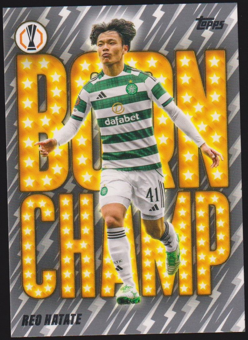 Topps Born Champ 2025-26 REO HATATE CELTIC FC UEFA Europa League Parallel Rare – Bild 1