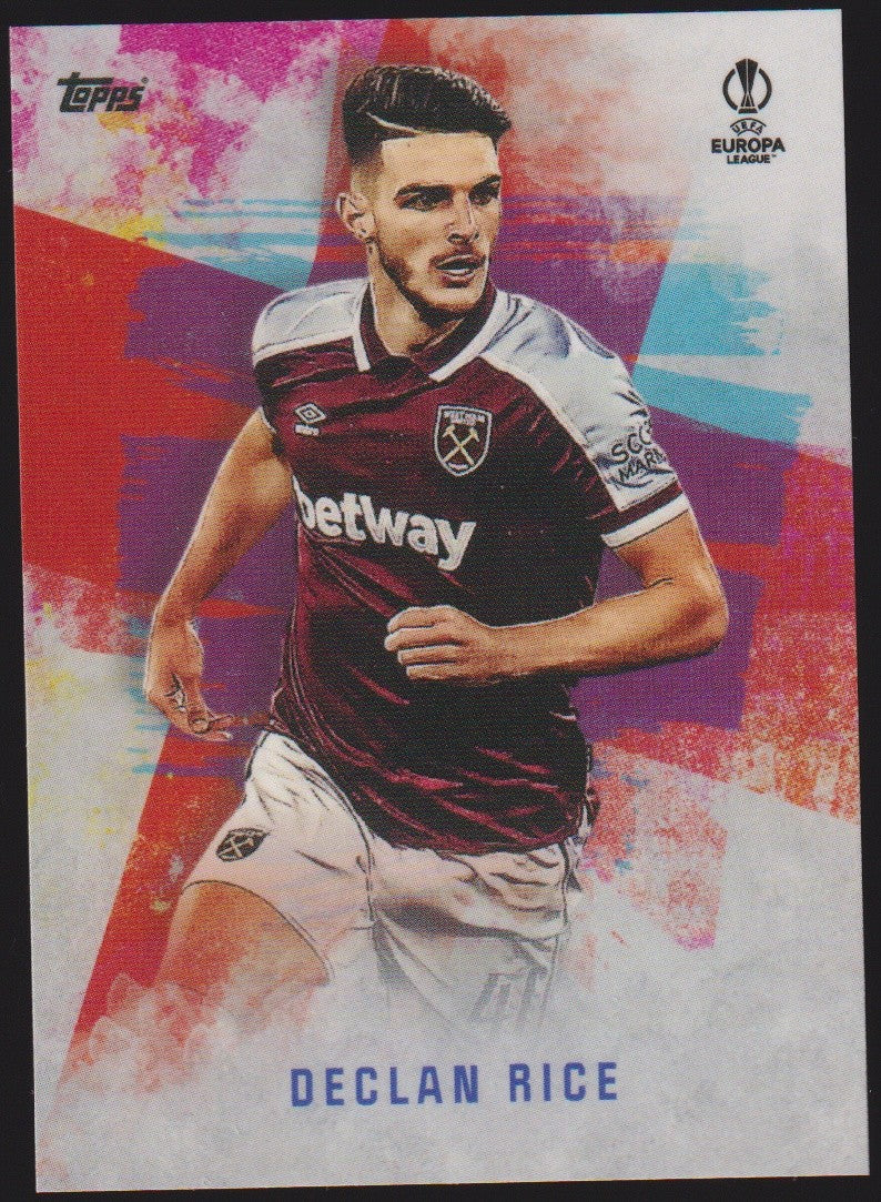 Topps Europa 2020-21 Declan Rice West Ham United National Teammate Parallel – Bild 1