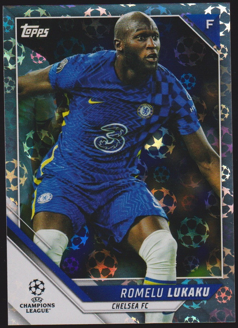 Topps 2021-22 Romelu Lukaku Chelsea FC Parallel Rare Refractor – Bild 1