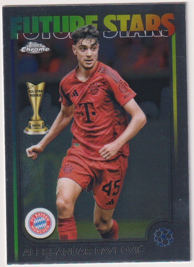 Topps 2024-25 Aleksandar Pavlović Rookie FC Bayern München Future Stars Parallel – Bild 1