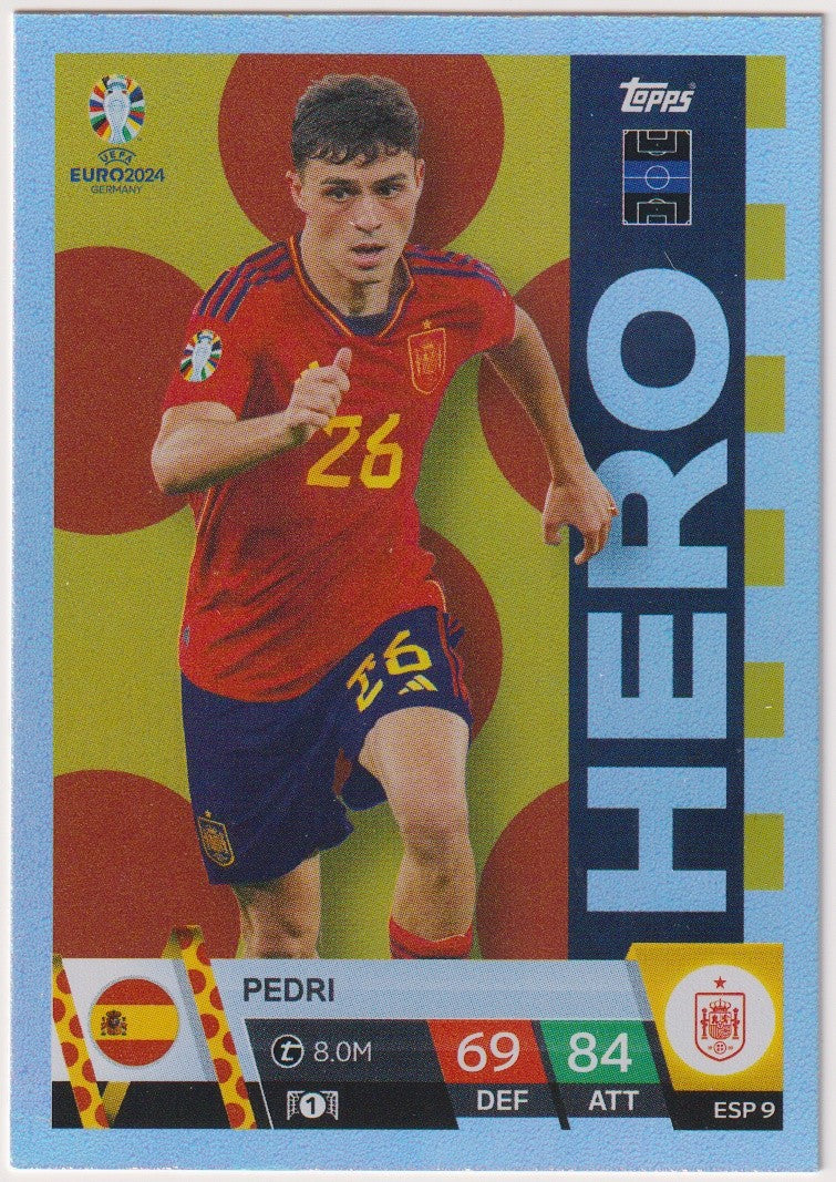 Topps Match Attax 2023-24 Pedri Spanien Parallel Rare 26 – Bild 1