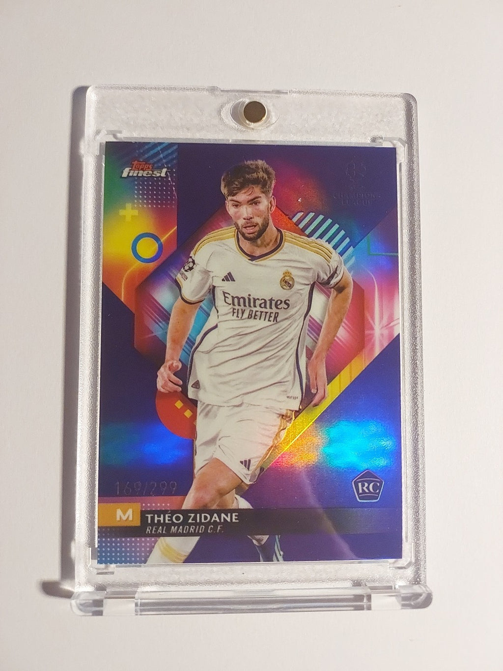 Topps UCC Finest 2023-24 Theo Zidane Real Madrid Numbered 169/299 Parallel – Bild 1