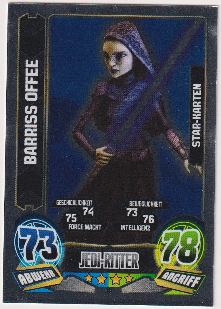 Topps Star Wars 2015 Barriss Offee Republik Jedi-Ritter TCG Rare – Bild 1