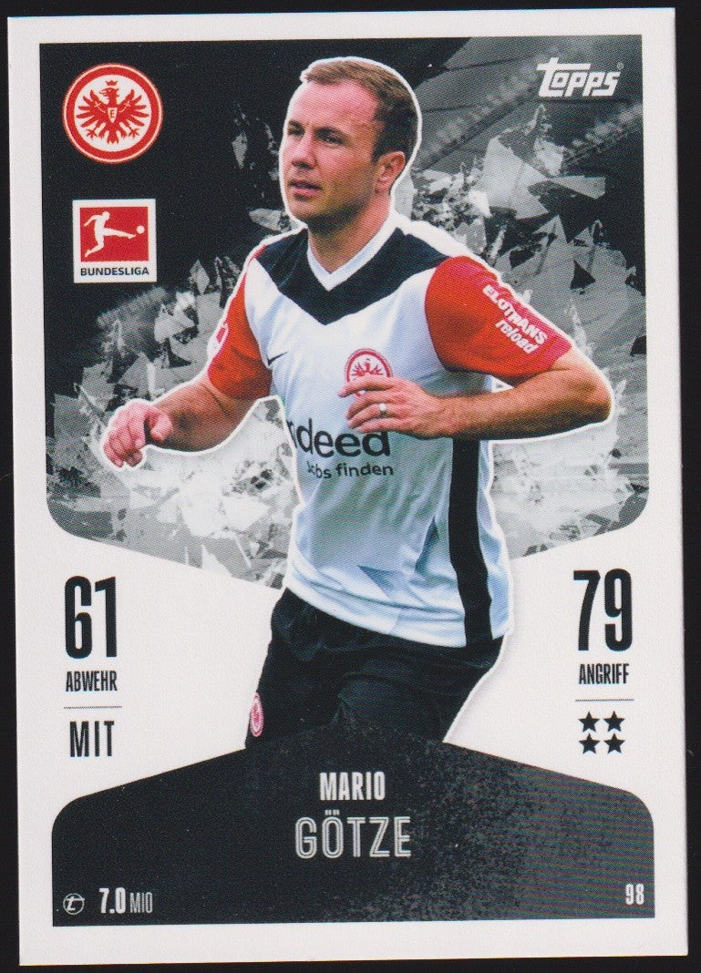 Topps 2024-25 Mario Götze Eintracht Frankfurt Saison 2024/25 Bundesliga Parallel – Bild 1