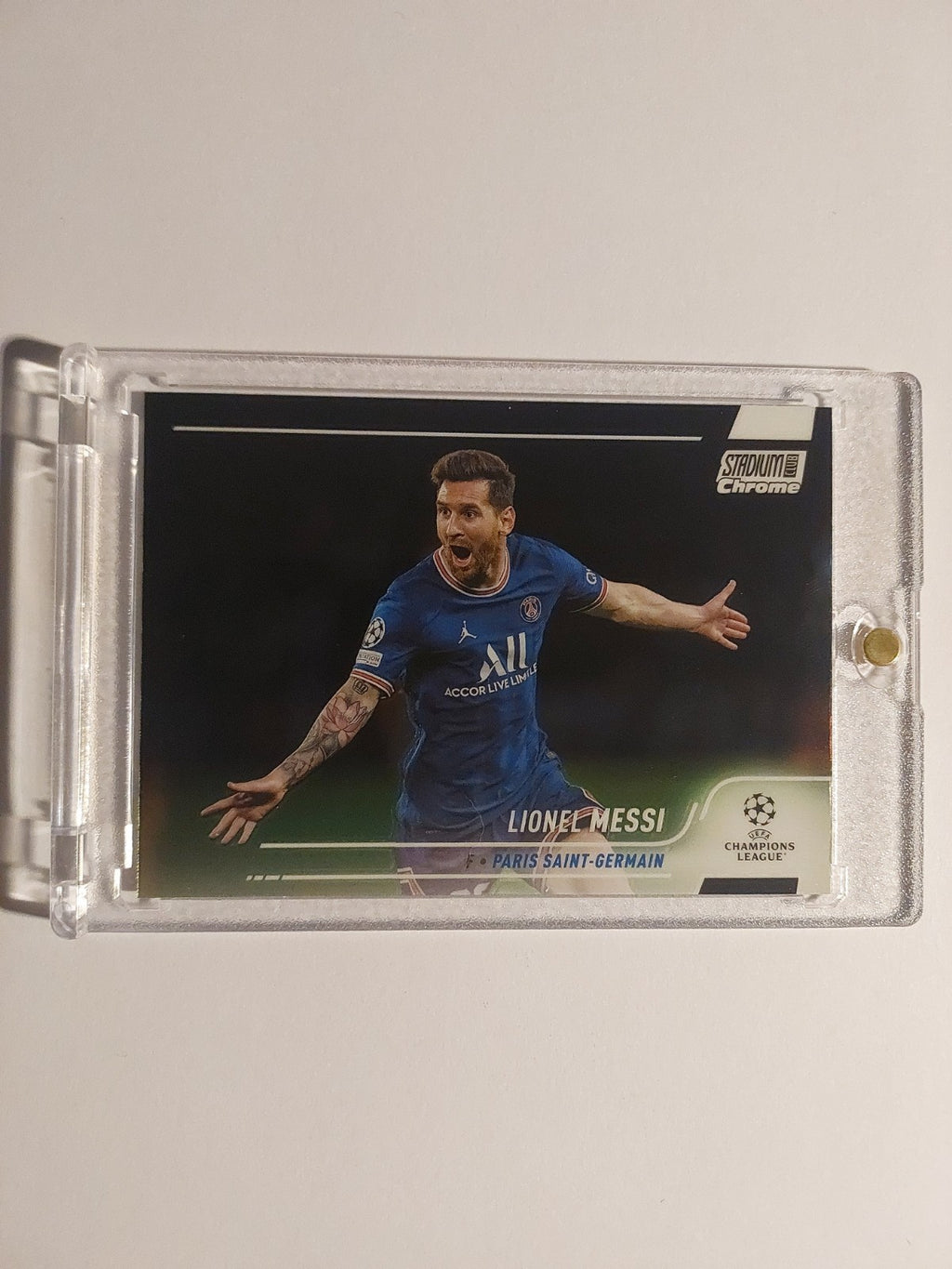 Tipp Stadium Club Chrome 2021-22 Lionel Messi Paris Saint-Germain Parallel Rare – Bild 1
