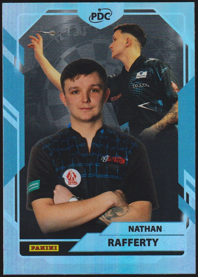 Panini PDC World Championship 2026 Nathan Rafferty Refractor Parallel – Bild 1