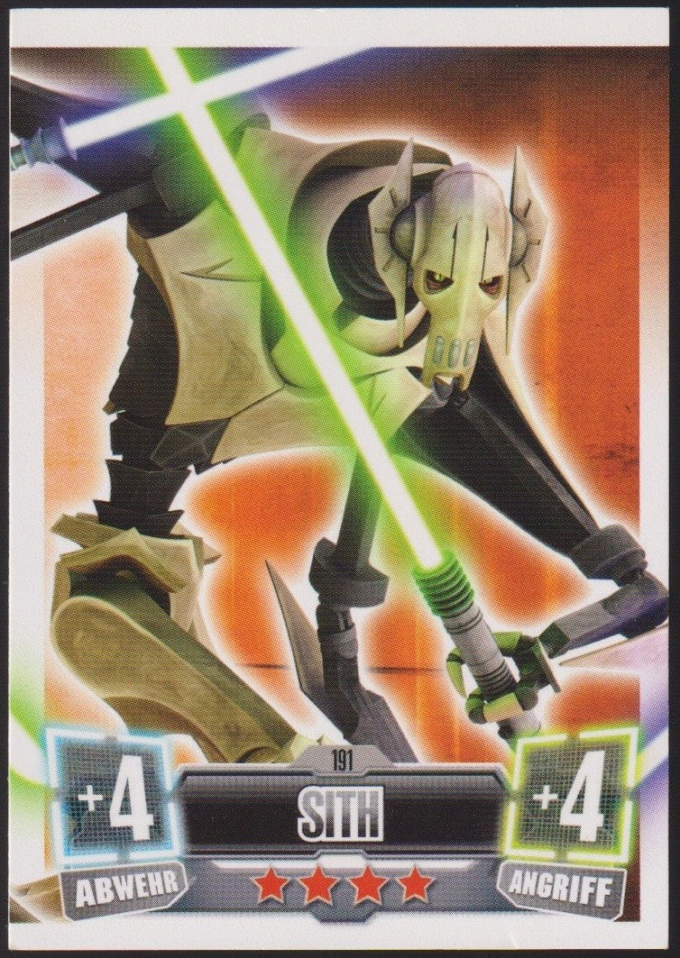 Topps Star Wars 2011 General Griveous Sith Separatisten TCG Rare #191 – Bild 1