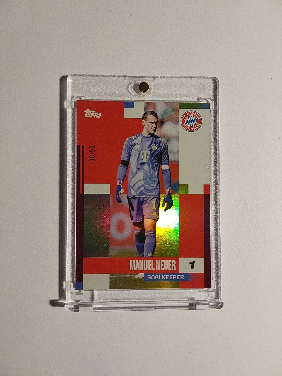 Topps Bayern München Team Set 2024-25 Manuel Neuer Parallel 36/50 Refractor Rare – Bild 1
