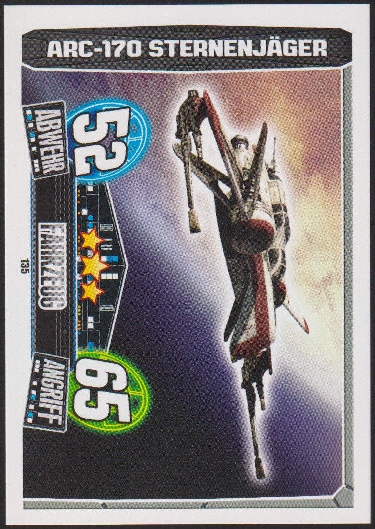Topps Star Wars 2013 ARC-170 Sternenjäger REPUBLIK (Film) TCG Rare #135 – Bild 1