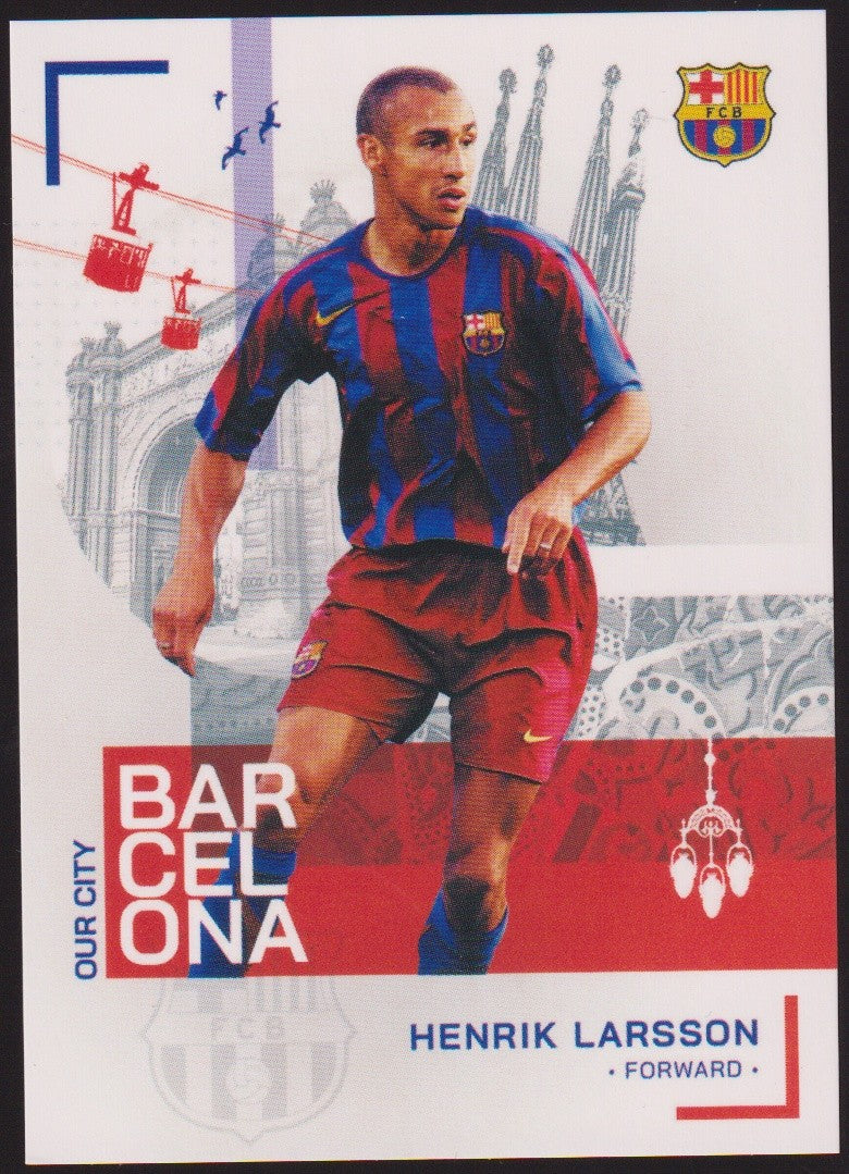 Topps 2022-23 Henrik Larsson FC Barcelona Parallel Rare – Bild 1