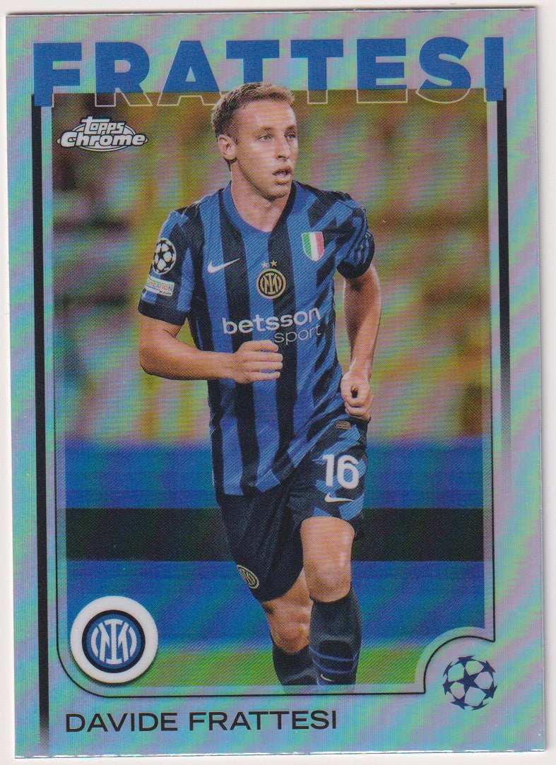 Topps Chrome 2024-25 Davide Frattesi FC Internazionale Milano Parallel Refractor – Bild 1