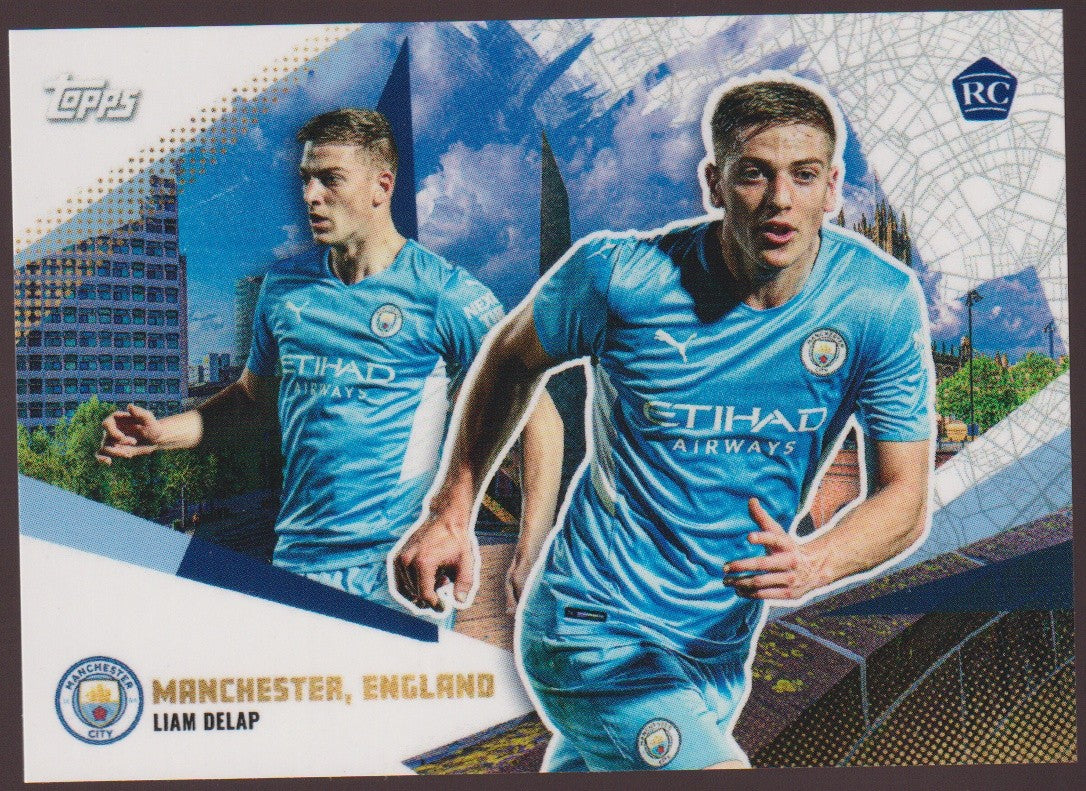 Topps 2021-22 Liam Delap Rookie Manchester City Parallel Rare – Bild 1