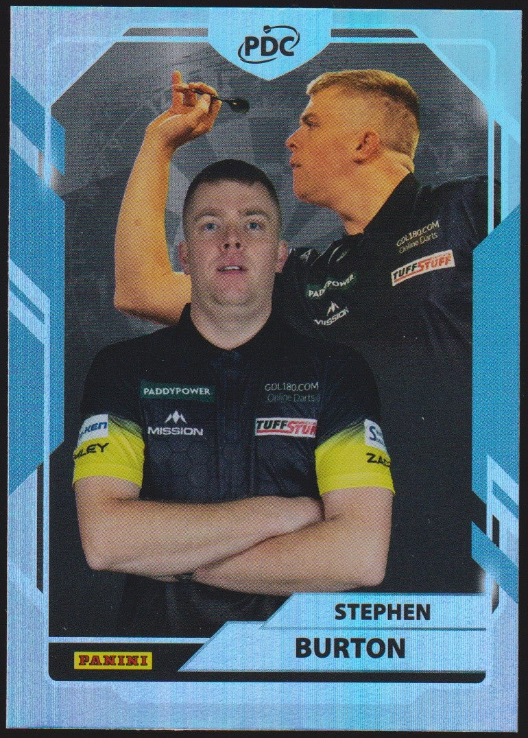 Panini PDC World Championship 2026 Stephen Burton "Bertie" Refractor Parallel – Bild 1