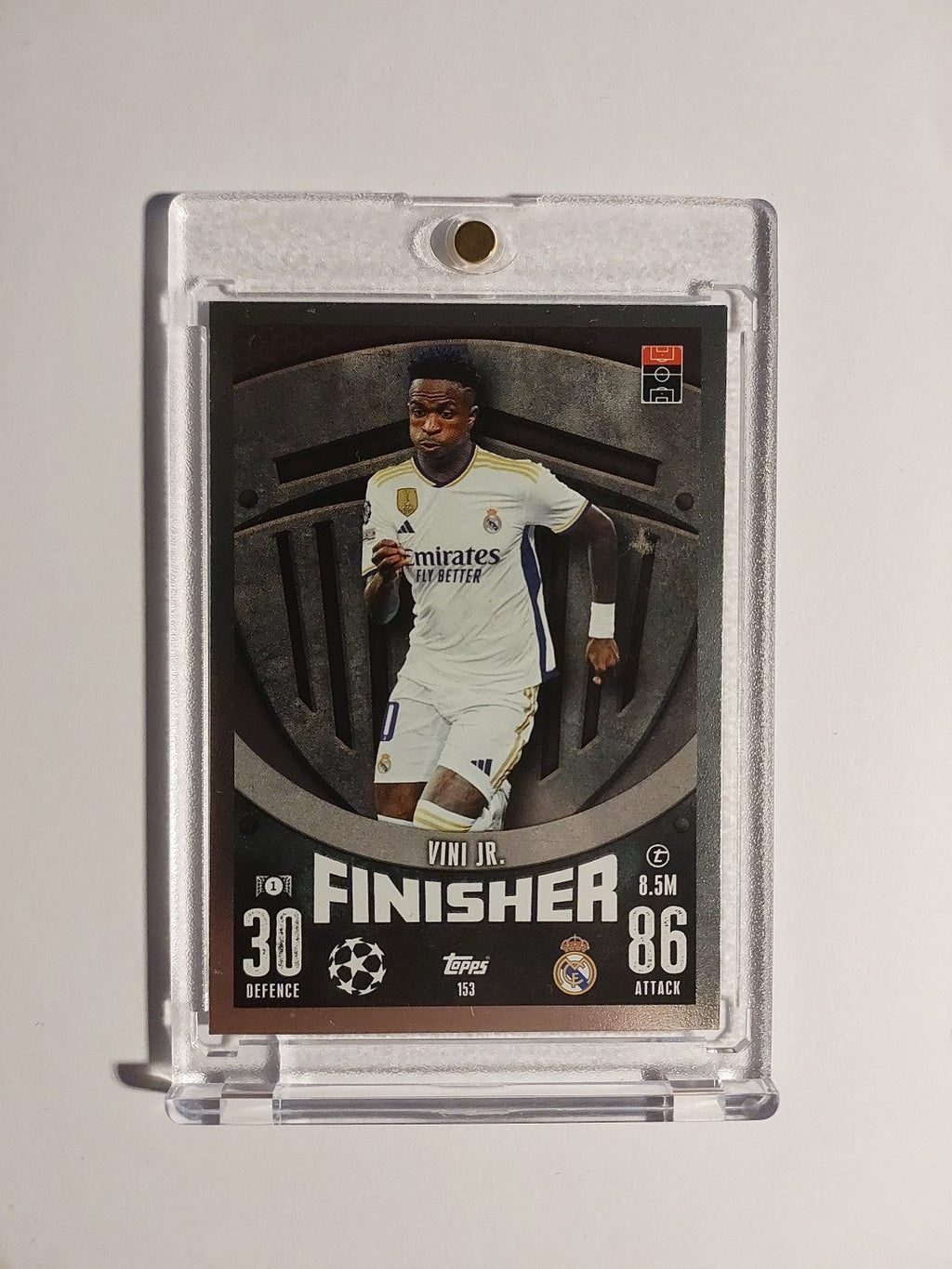 Topps Match Attax 2024-25 Vini Jr. Real Madrid Finisher Parallel Ultra Rare Hit – Bild 1