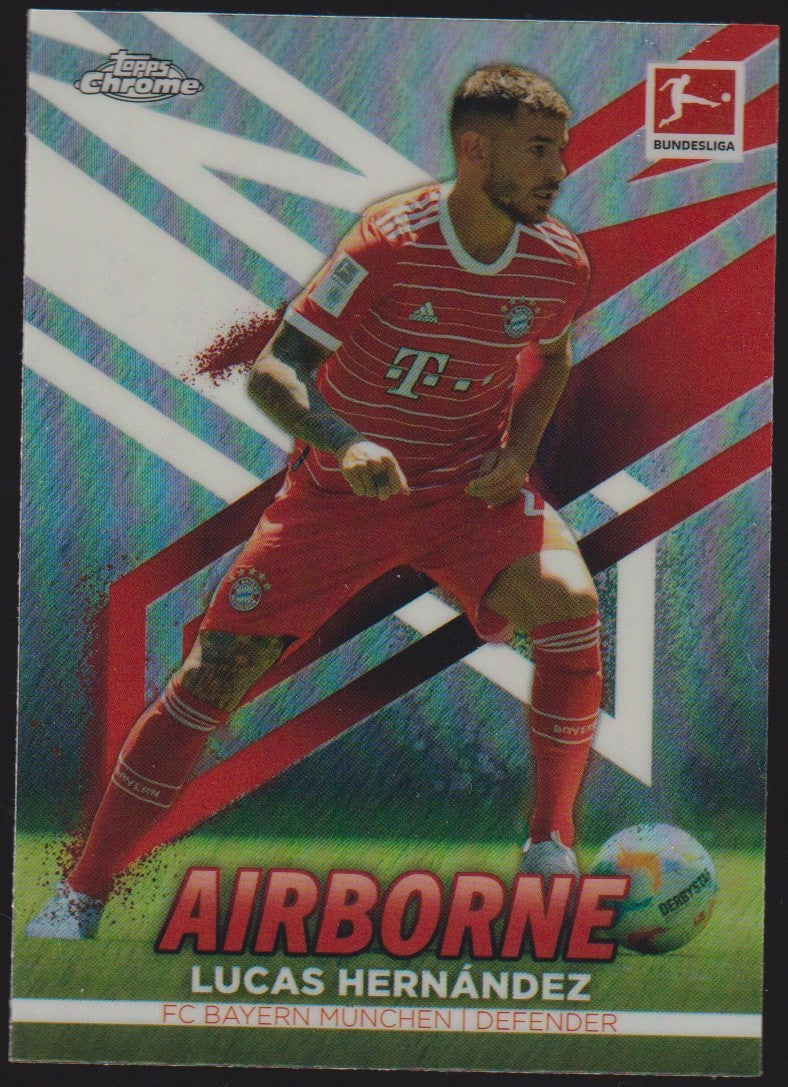 Topps Chrome 2022-23 Lucas Hernández FC Bayern München Parallel Rare – Bild 1