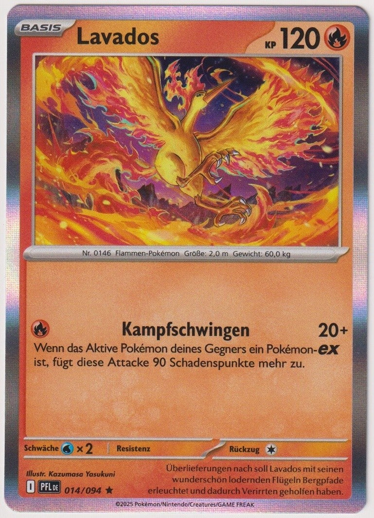 Pokemon TCG Moltres #14/094 Rare (R) Holo Deutsch 2025 – Bild 1