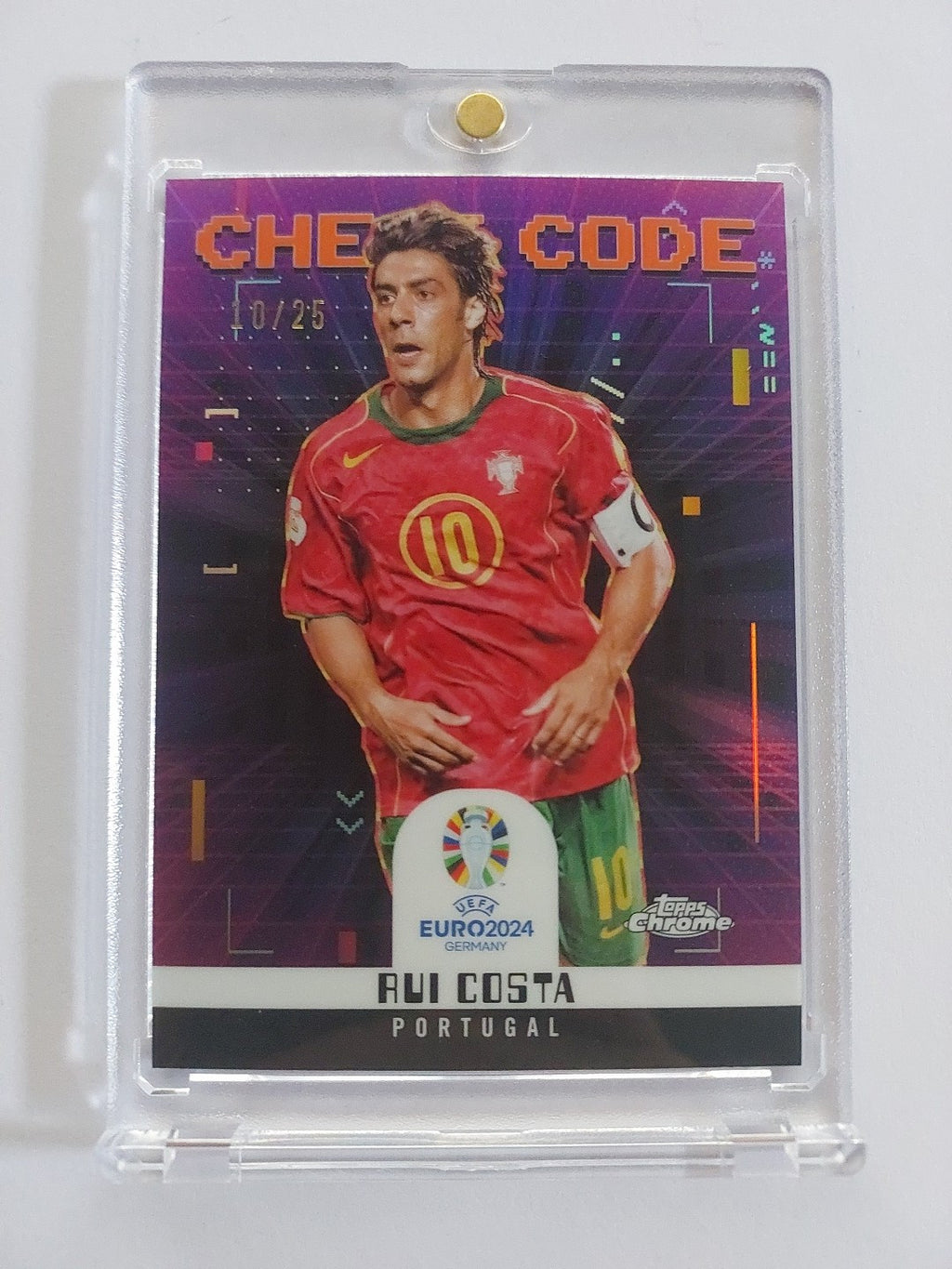 Topps Chrome UEFA Euro 2024 Rui Costa Portugal Nummeriert 10/25 Parallel – Bild 1
