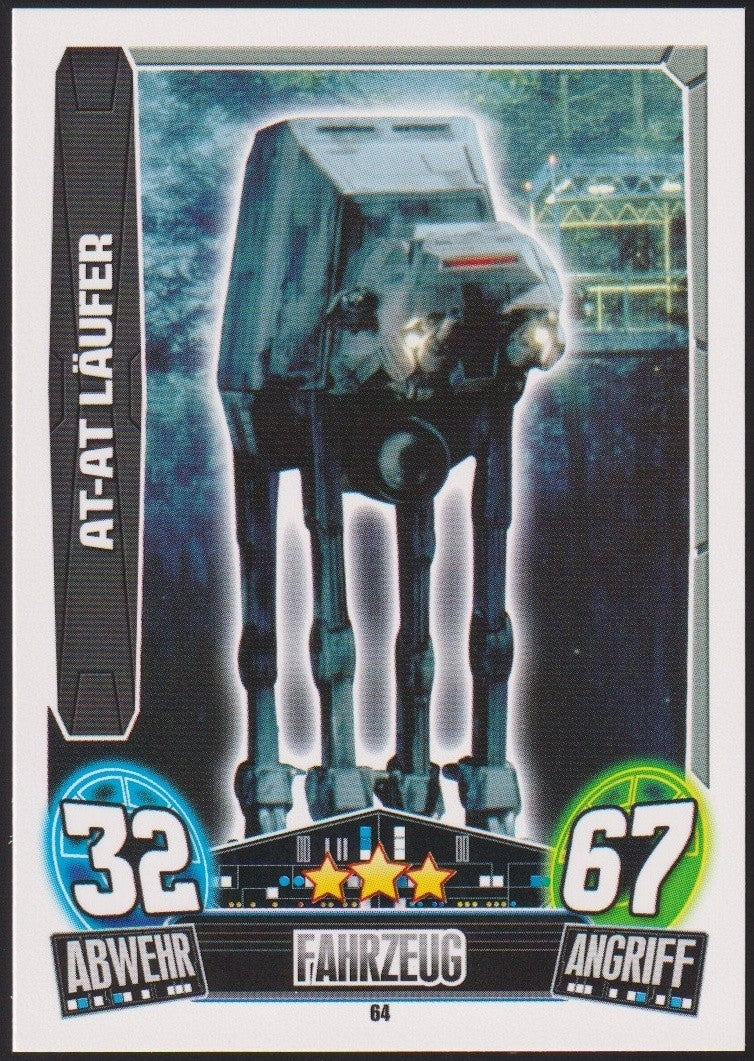 Topps Star Wars 2013 AT-AT Läufer Imperium Fahrzeuge (Film Version) TCG Rare #64 – Bild 1