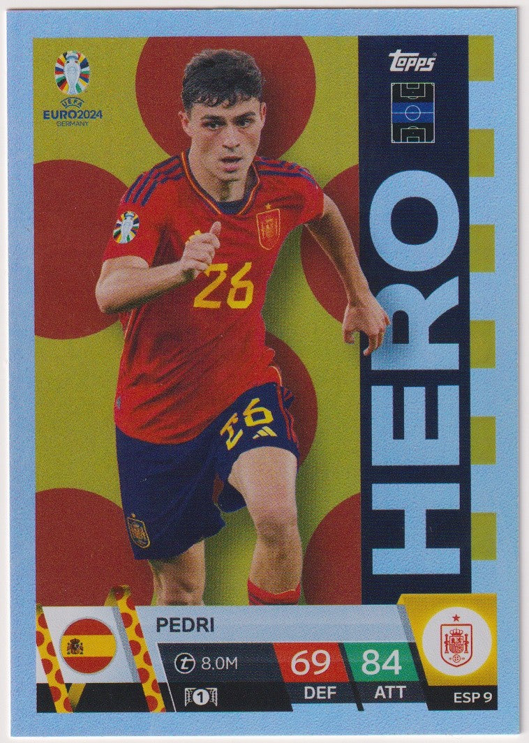 Topps Match Attax 2023-24 Pedri Spanien Parallel Rare 26 – Bild 1