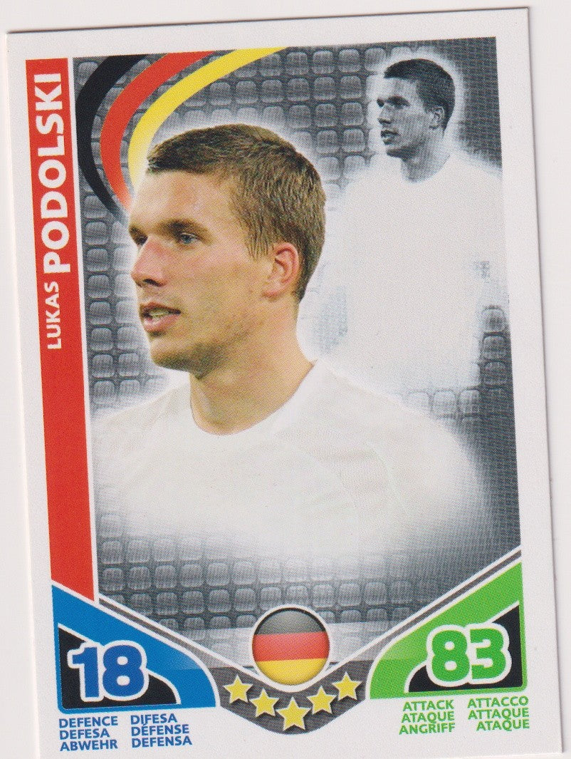 Topps Lukas Podolski Deutschland Parallel Rare 18 – Bild 1