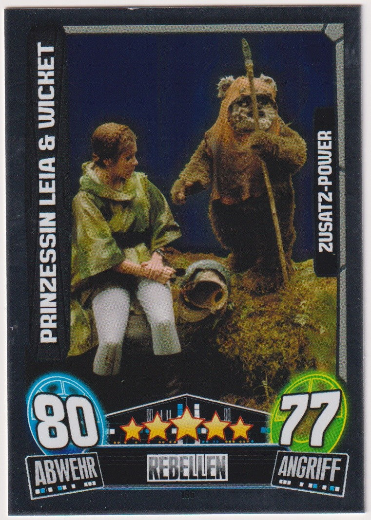 Topps Star Wars 2013 Prinzessin Leia & Wicket Rebellenallianz TCG Rare – Bild 1