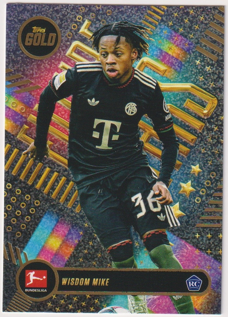Topps Gold 2025-26 Wisdom Mike Bayern München Future Stars Parallel Rookie Rare – Bild 1