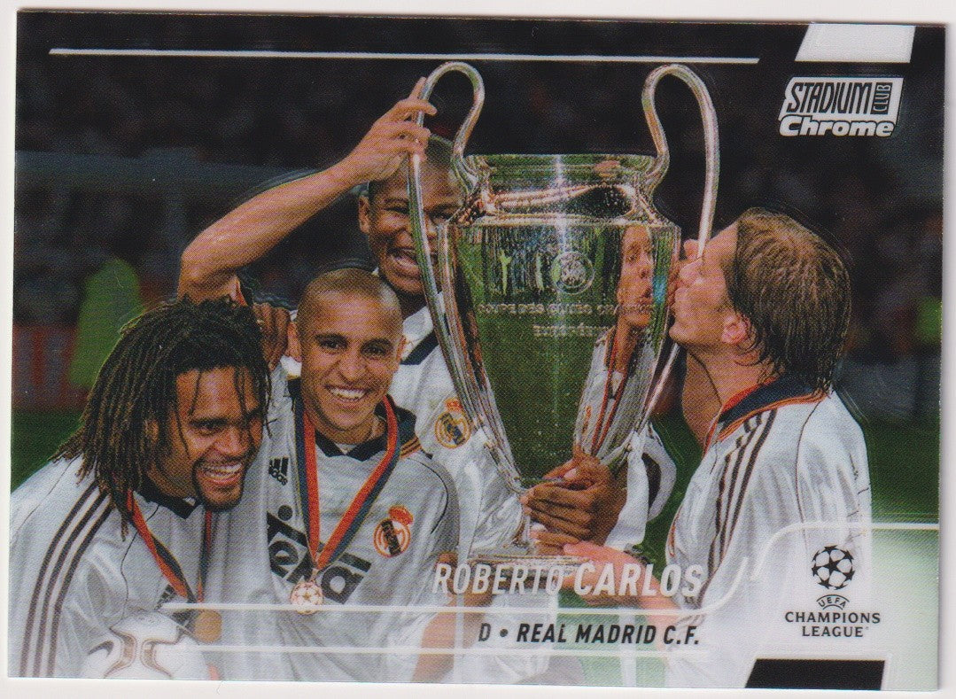 Topps Stadium Club Chrome 2021-22 Roberto Carlos Real Madrid C.F. Parallel Rare – Bild 1