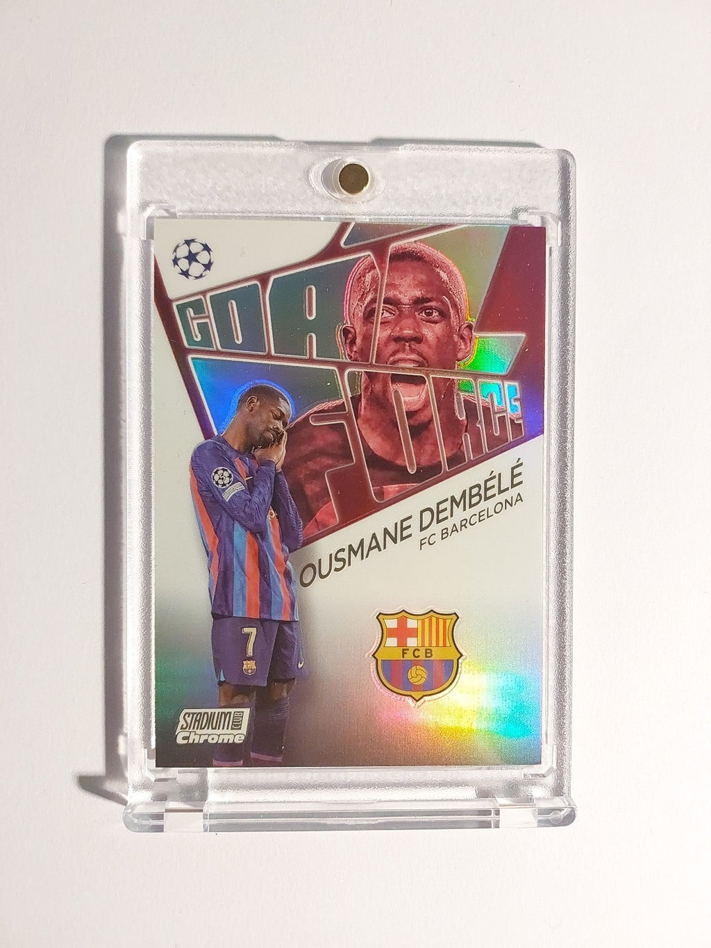 Topps Stadium Club 2022-23 Ousmane Dembele Barcelona Parallel Refractor Insert – Bild 1