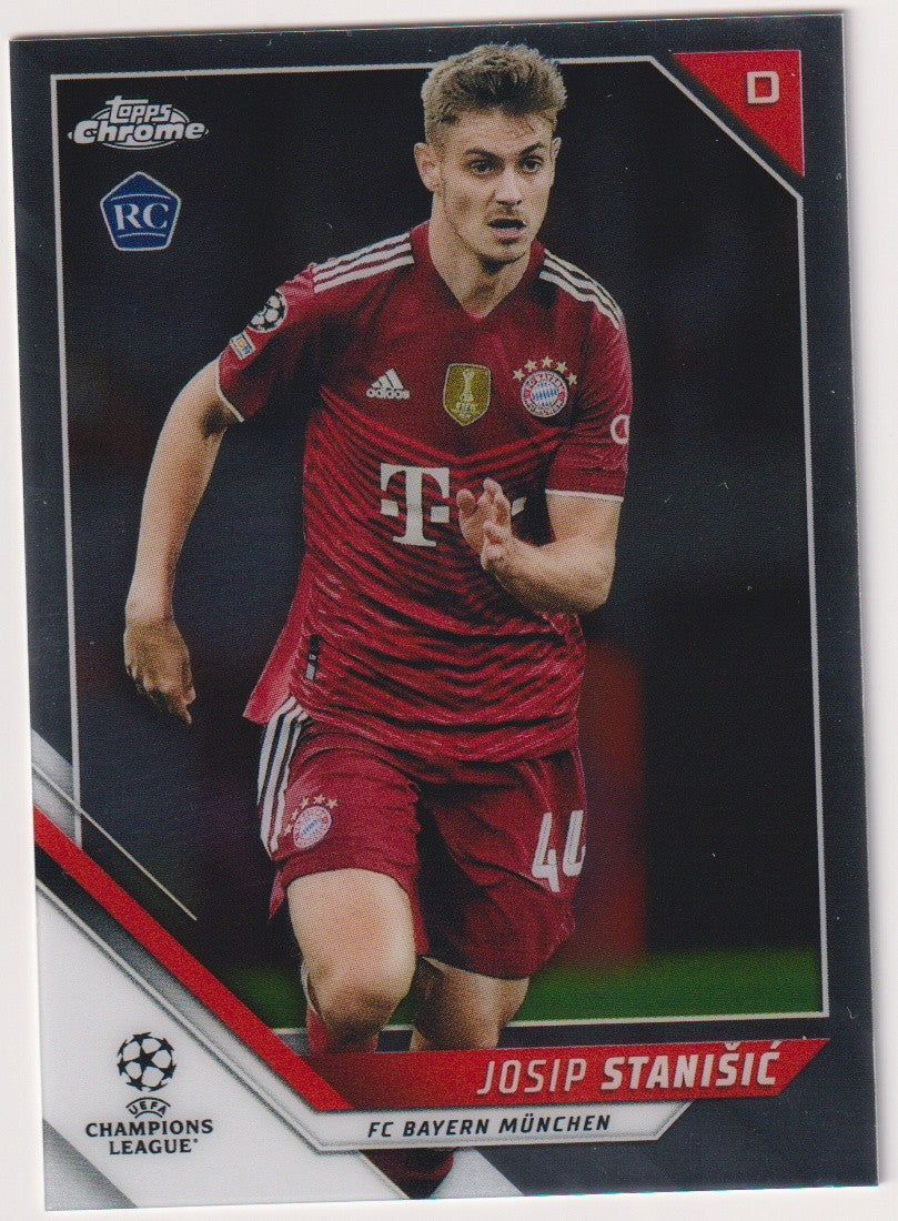 Topps Champions League 2021-22 Josip Stanisic Rookie FC Bayern München Parallel – Bild 1