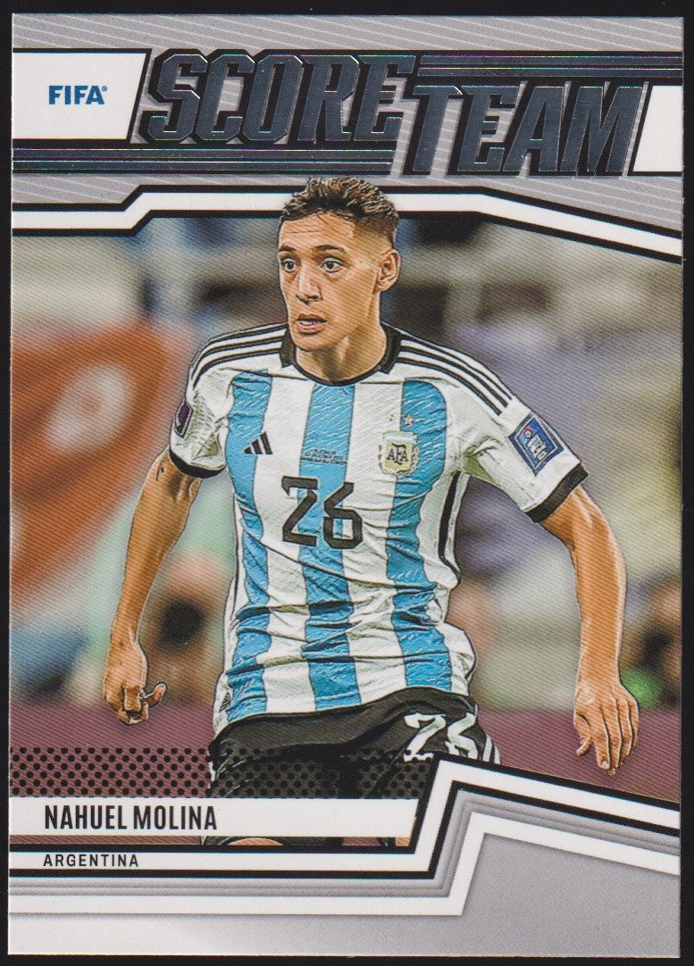 Panini Score Team 2021-22 Nahuel Molina Argentina Parallel Rare Nr. 17 – Bild 1