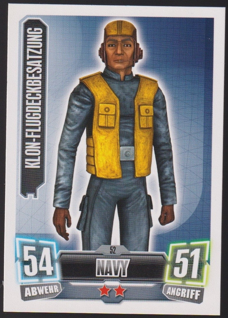 Topps Star Wars 2011 Klon-Flugdeckbesatzung Republik TCG Rare #52 – Bild 1