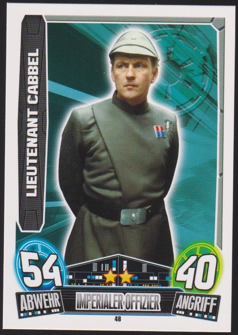 Topps Star Wars 2013 Lieutenant Cabbel Imperium (Film Version) TCG Rare #54 – Bild 1
