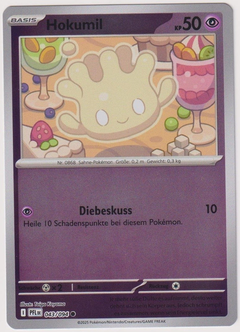 Pokemon TCG Milcery #43/094 Common (C) Reverse Holo Deutsch 2025 – Bild 1