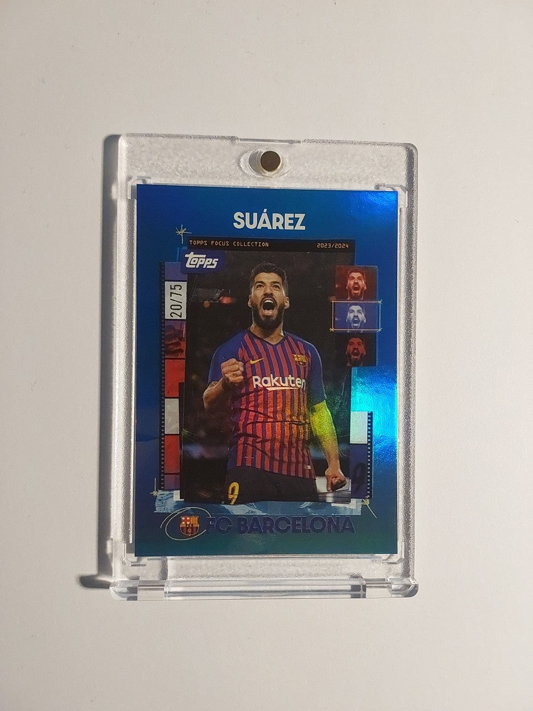 Topps Barcelona 2023-24 Luis Suarez Barcelona Parallel 20/75 Refractor Rare Hit – Bild 1