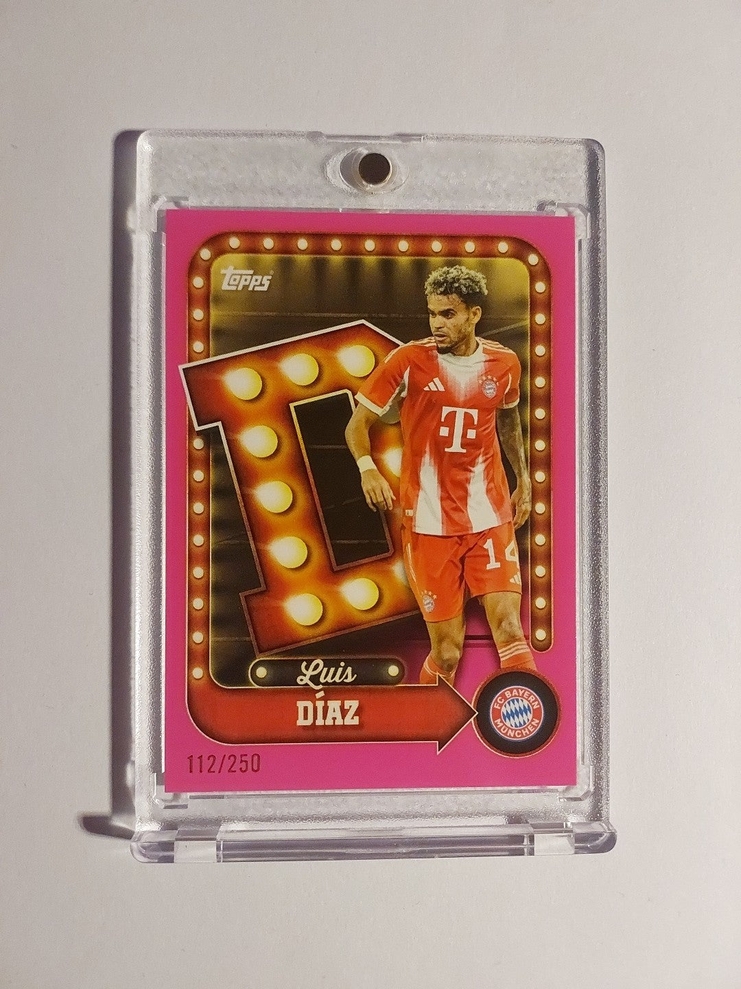 Topps Bayern München Tin Collector 2025-26 Luis Diaz Parallel 112/250 Rare Hit – Bild 1