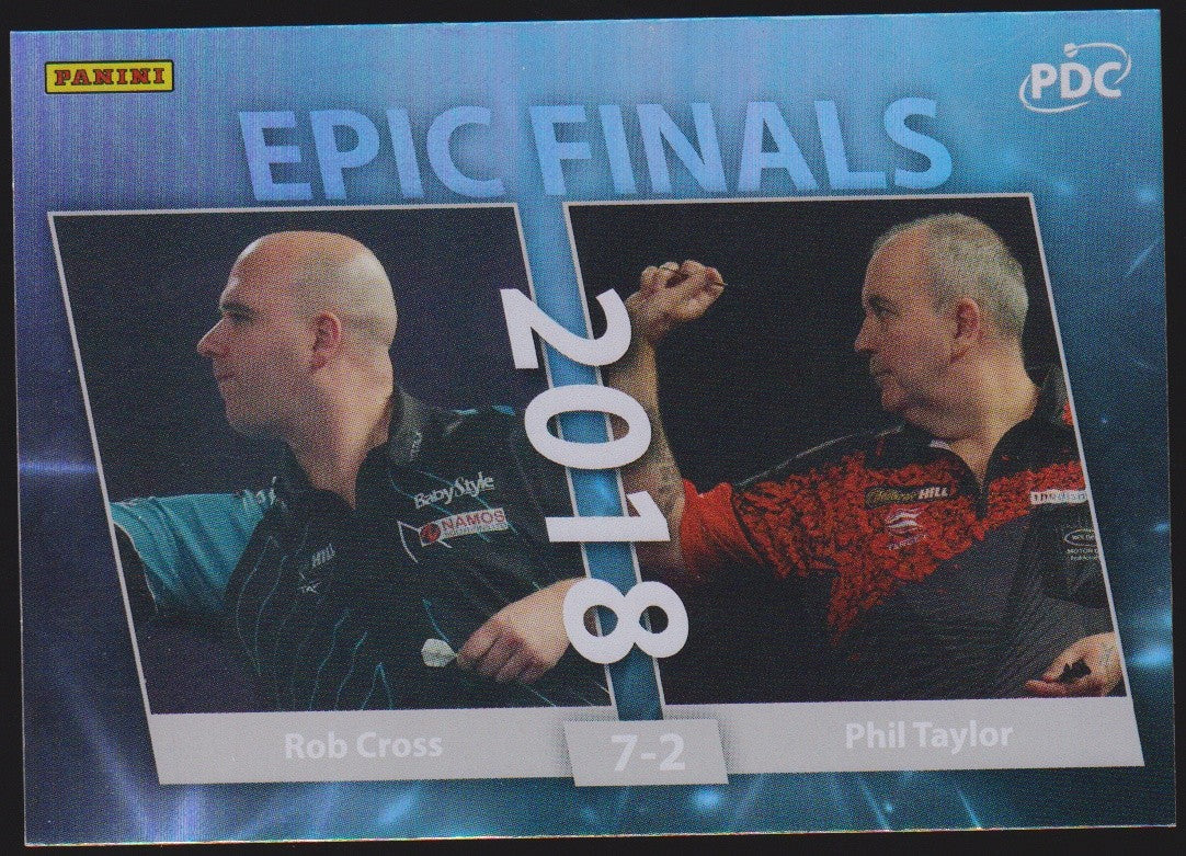 Panini PDC Championship 2026 Rob Cross & Phil Taylor Refractor Parallel – Bild 1