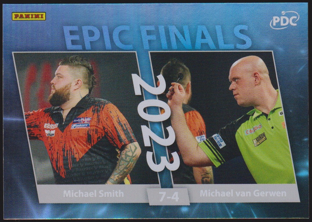 Panini PDC World Michael Smith & Michael van Gerwen Refractor Parallel – Bild 1